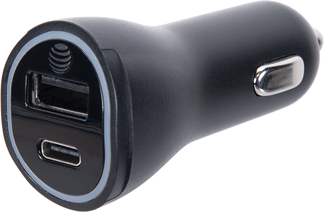 AT&T 47W USB & Type C Car Charger - Black